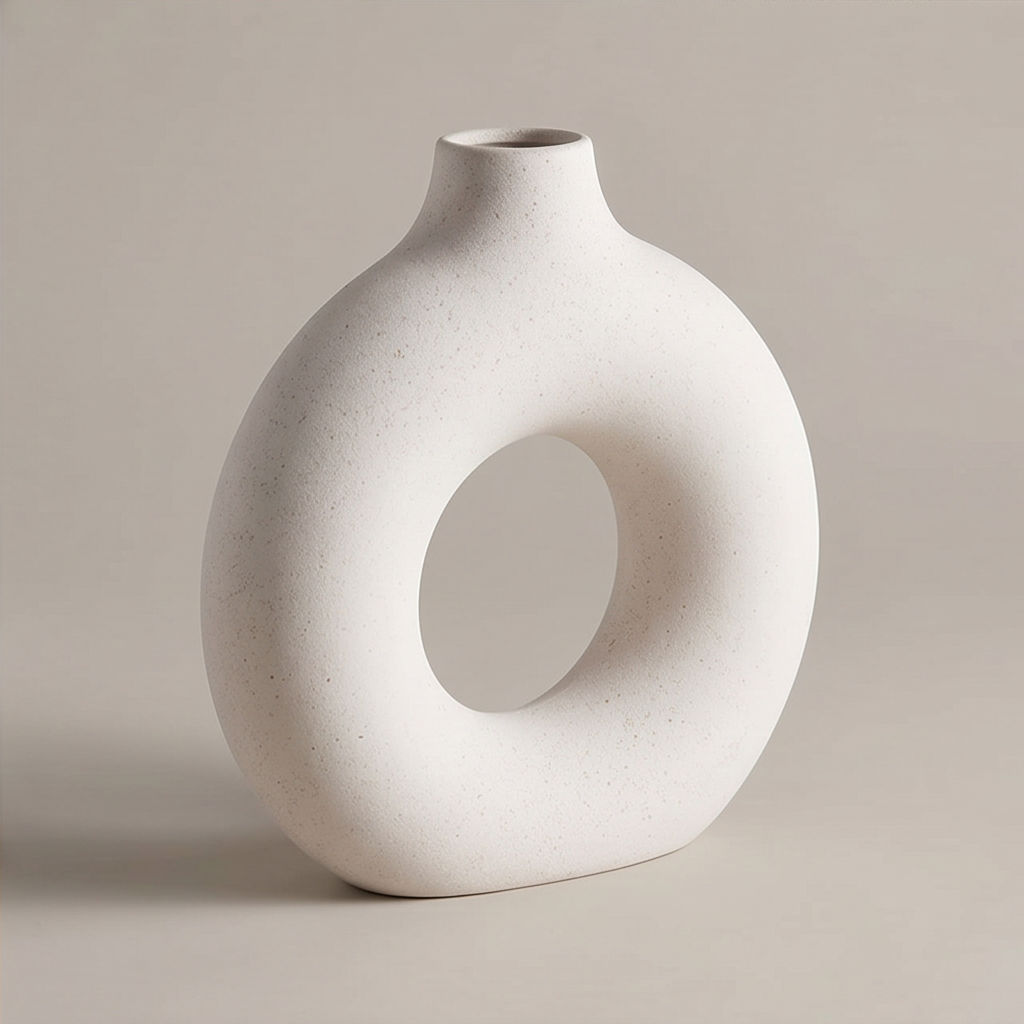 Halo Matte Donut Vase Set - VS07