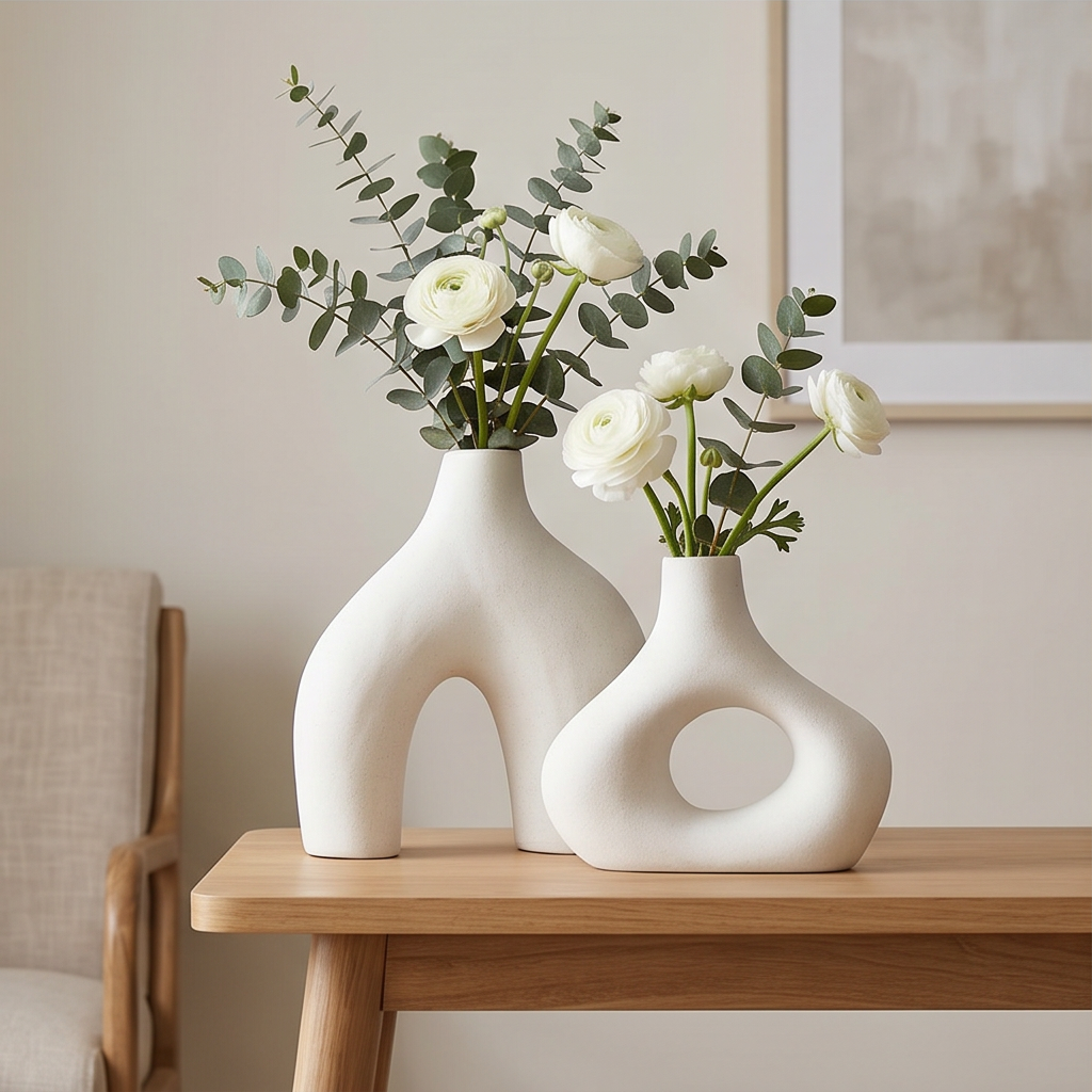 Arc Hollow Ceramic Vase Set - VS08