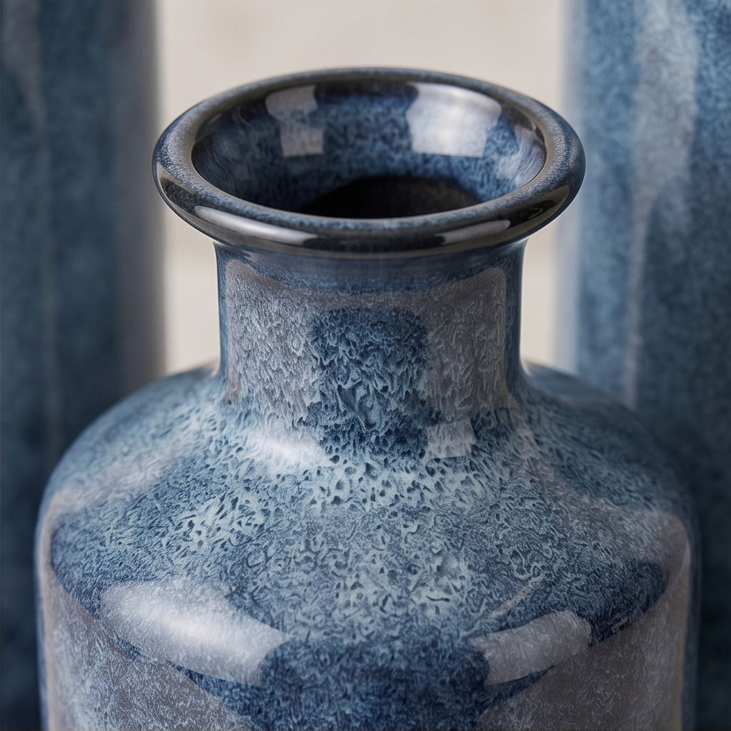 Indigo Trio Ceramic Vase Set - VS05